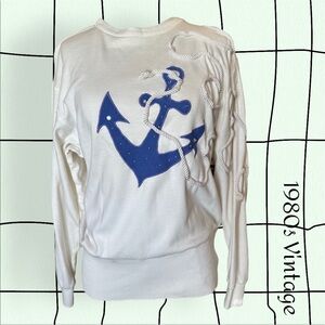 Vintage 80s Anchor Crewneck